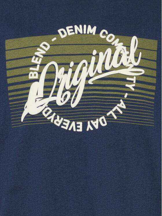 Blend Blend T-shirt 20717959 Tamnoplava Regular Fit