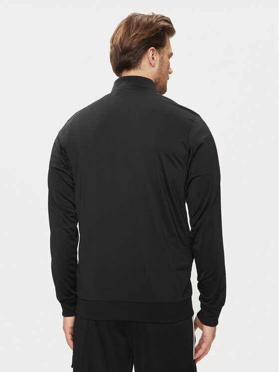 adidas adidas Mikina Essentials Warm-Up 3-Stripes H46099 Černá Regular Fit