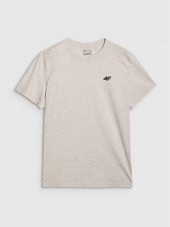 4F 4F T-Shirt 4FWMM00TTSHM2256-27M Szary Regular Fit