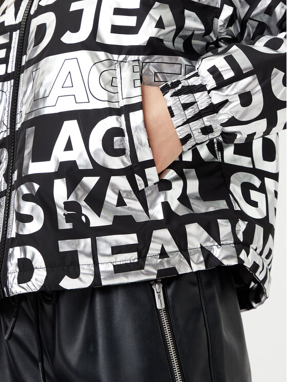 Karl Lagerfeld Jeans Karl Lagerfeld Jeans Giacca di transizione A1W15016 Argento Regular Fit
