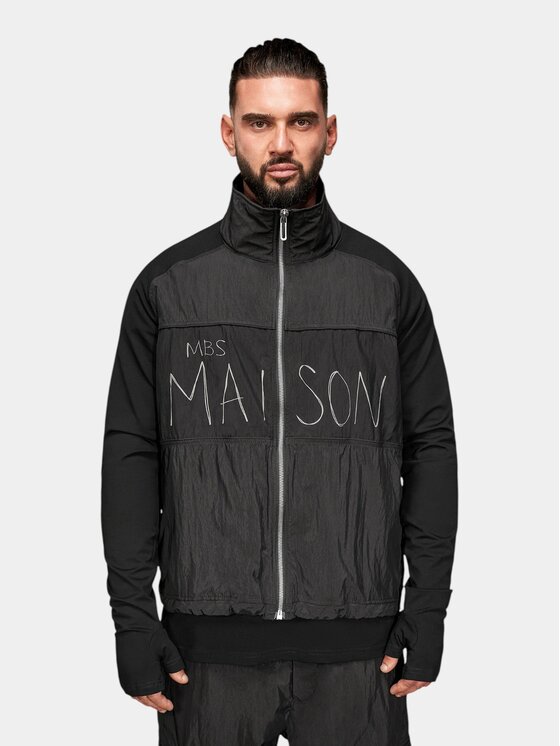 MADE BY SOCIETY MADE BY SOCIETY Kurtka anorak GHOST - H17745 Czarny Basic Fit