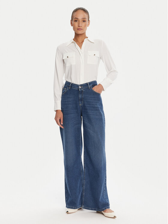 Rinascimento Rinascimento Traperice CFC0125151003 Plava Wide Leg