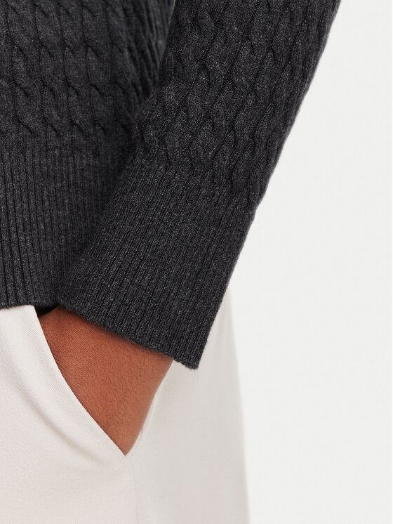 Tommy Hilfiger Tommy Hilfiger Sweter WW0WW44993 Szary ciemny Regular Fit
