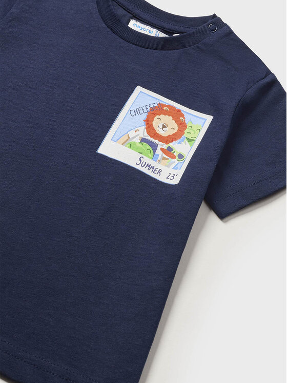 Mayoral Mayoral T-särk 1019 Tumesinine Regular Fit