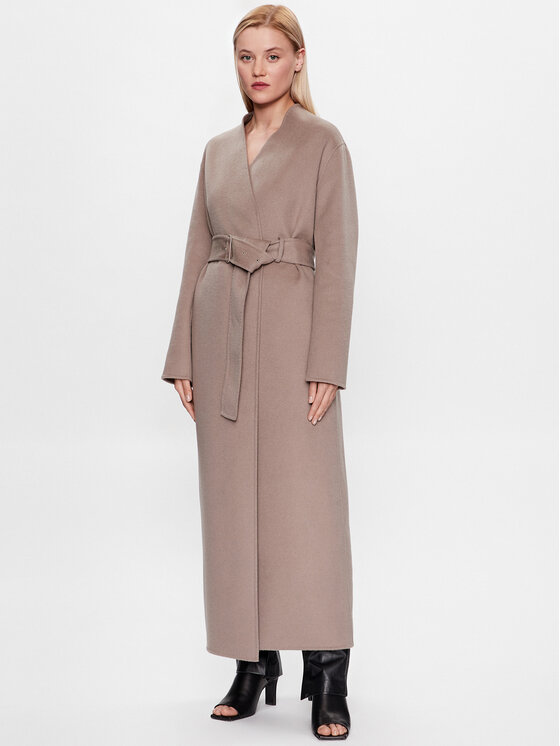 Női Gyapjú kabát Calvin Klein, Méret: 34, Szürke, K20K205905