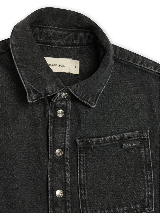 Calvin Klein Jeans Calvin Klein Jeans džínová košile IB0IB02624 Šedá Regular Fit