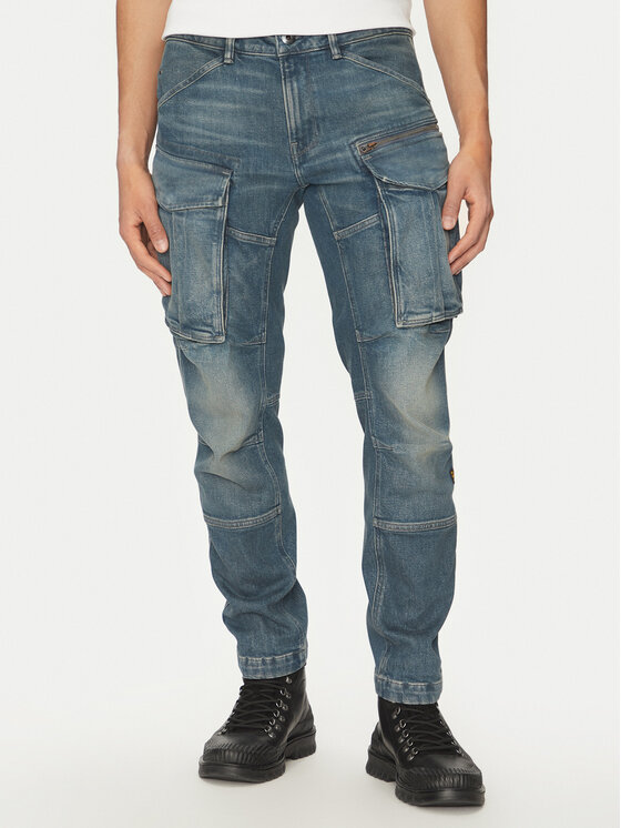 G-Star Raw Džínsy Rovic Zip 3D D23077-D775 H139 Modrá Regular Fit