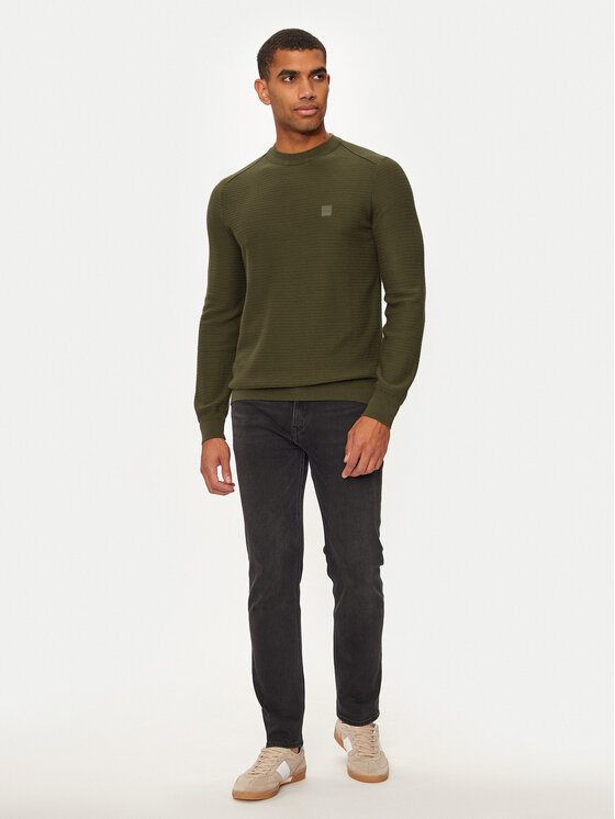BOSS Boss Maglione Anion_S 50527584 Verde Regular Fit