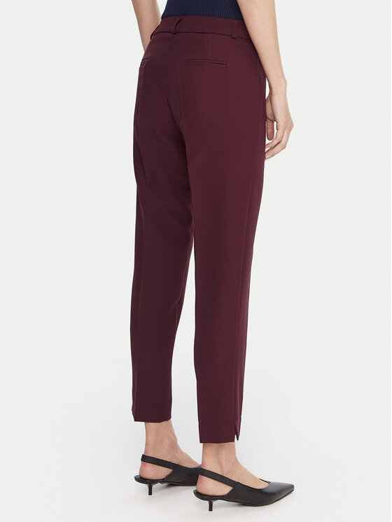 Maryley Maryley Ženske hlače 25IB52Z/M17/43BU Tamnocrvena Regular Fit