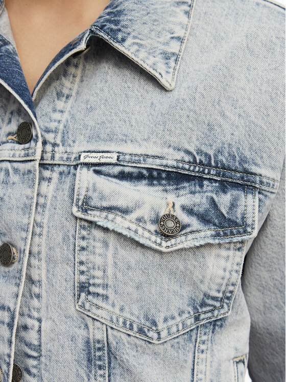 Guess Jeans Guess Jeans Teksajakk W6GN56 D5M57 Sinine Oversize