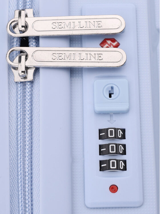 Semi Line Semi Line Vidējs koferis T5907-3 Gaiši zils