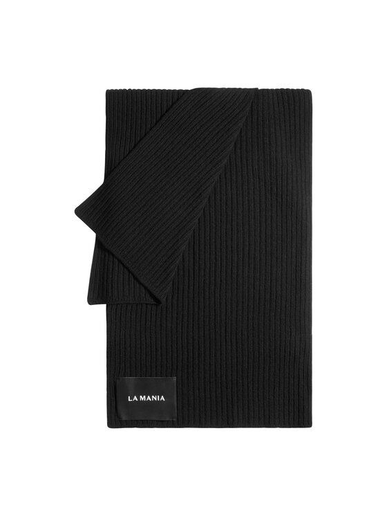 La Mania La Mania Šál COZY SCARF BEIGE Čierna