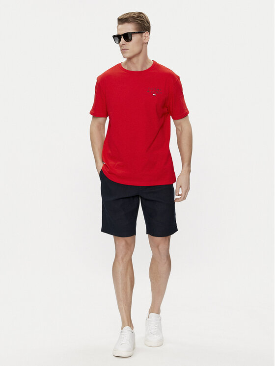 Tommy Hilfiger Tommy Hilfiger Stoffshorts Harlem MW0MW34498 Dunkelblau Regular Fit