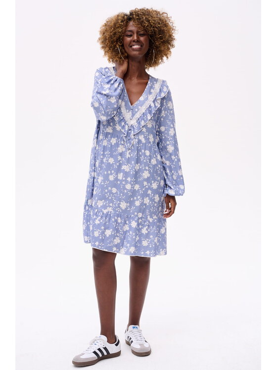 blue shadow blue shadow Sukienka codzienna Cecilia Niebieski Regular Fit