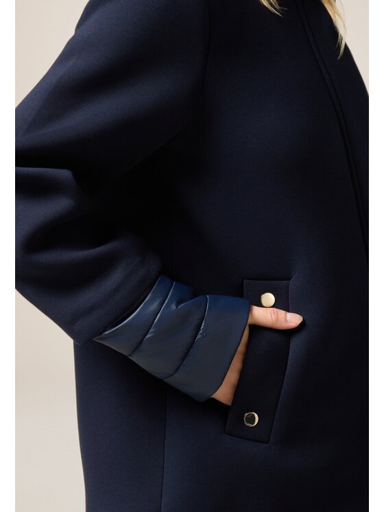 Oltre Oltre Cappotto 8701R001267N034 Blu Over Fit