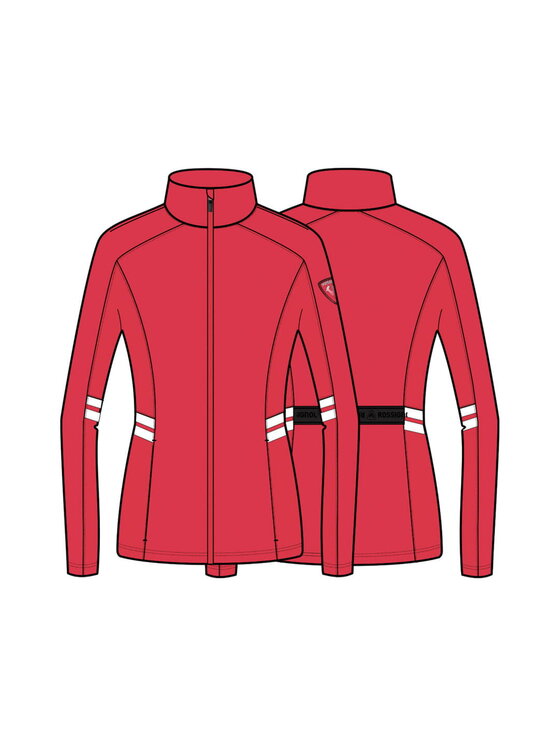 Rossignol Rossignol Bluza techniczna W Hero Classique Clim Czerwony Regular Fit