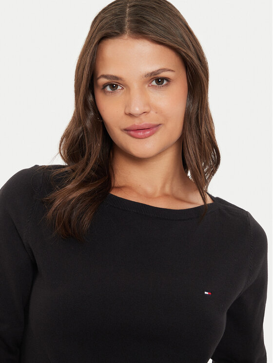 Tommy Hilfiger Tommy Hilfiger Pullover WW0WW40099 Schwarz Regular Fit