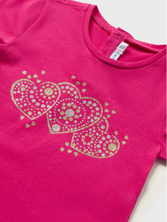 Mayoral Mayoral T-shirt 105 Rosa Regular Fit