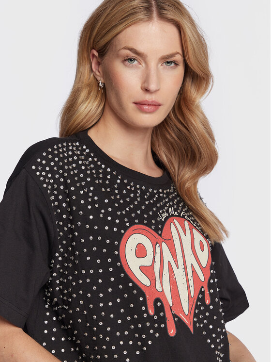 T-shirt Degno 101117 A0U4 Nero Oversize