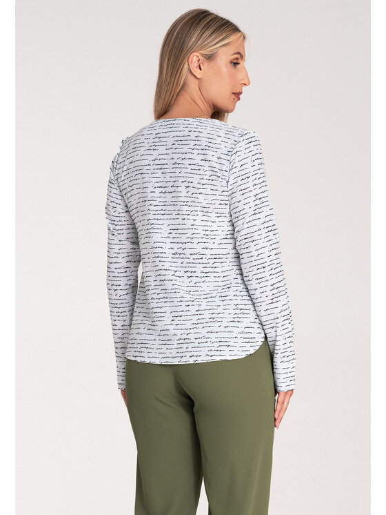 FIGL FIGL Halenka M1047 Bílá Regular Fit