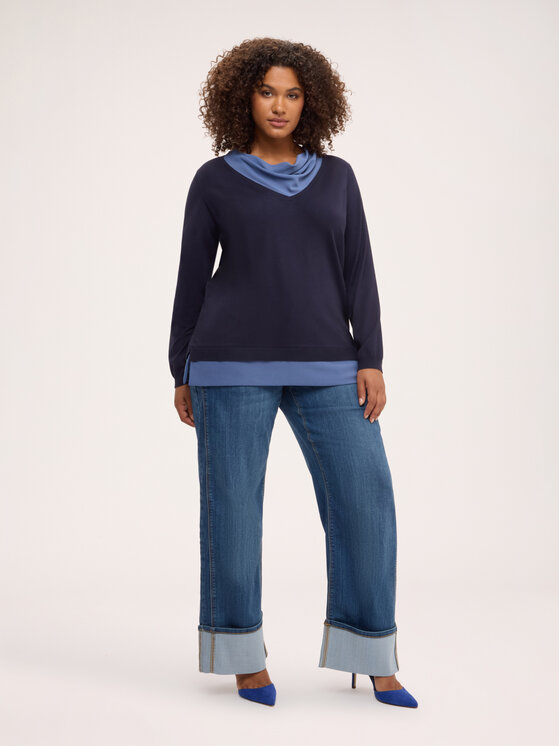 Fiorella Rubino Fiorella Rubino Maglione M299L008581N034 Blu Regular Fit