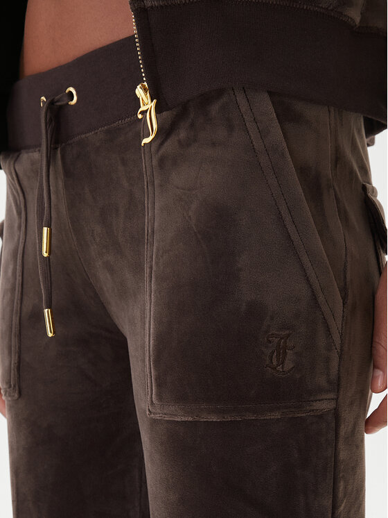 Juicy Couture Juicy Couture Долнище анцуг Layla JCSEBJ001G Кафяв Regular Fit