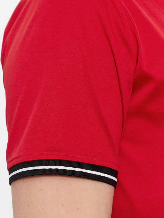 KARL LAGERFELD KARL LAGERFELD Polo 745080 541200 Czerwony Regular Fit