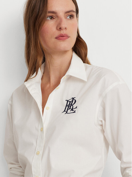 LAUREN RALPH LAUREN Lauren Ralph Lauren Koszula 200932538001 Biały Straight Fit