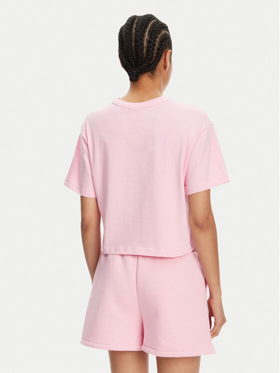 Hunter Hunter T-Shirt Abby HARW0059251 Różowy Boxy Fit