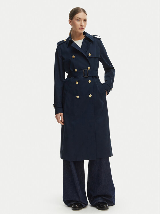 Tommy Hilfiger Tommy Hilfiger Tenchcoat WW0WW48873 Dunkelblau Slim Fit