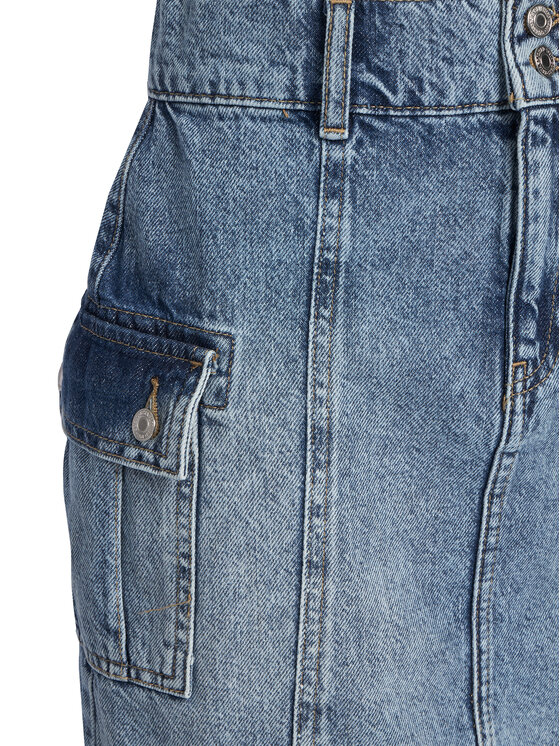 Guess Guess Farmer szoknya J6RD20 D45E0 Kék Regular Fit