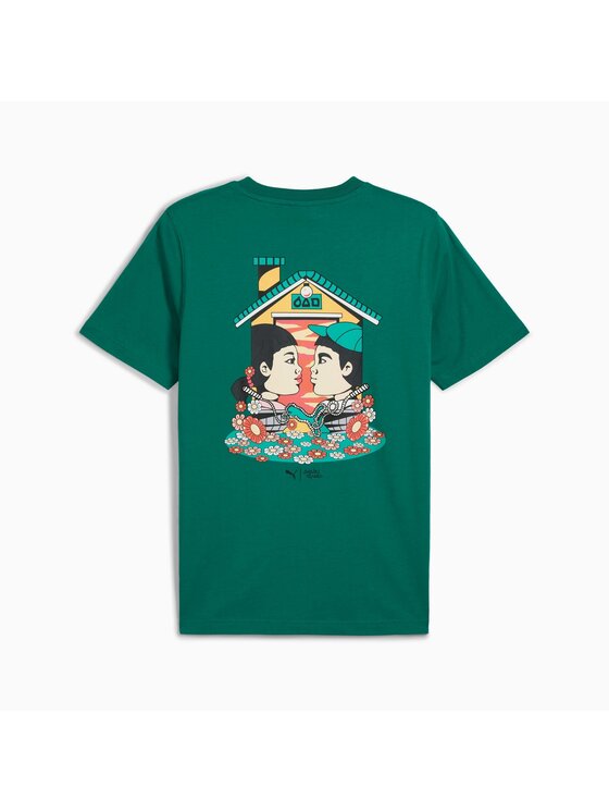 Puma Puma T-Shirt 630706 Zielony Regular Fit