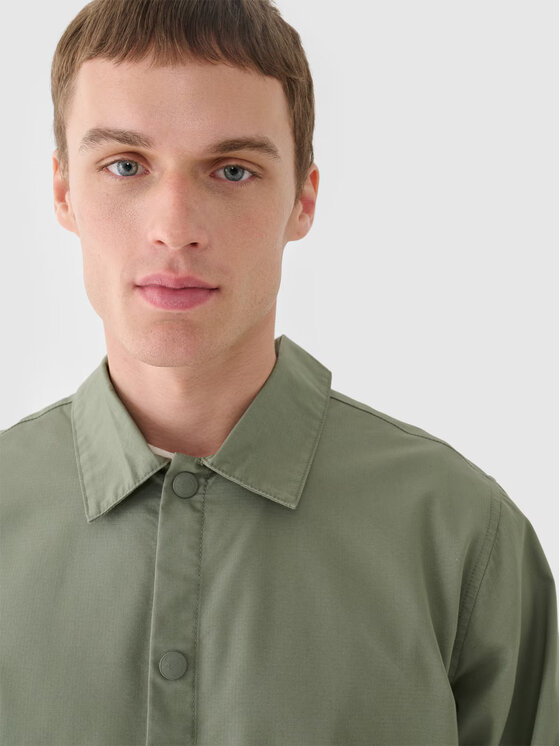 4F 4F Giacca di transizione 4FRSS24TTJAM0887-44S Verde Regular Fit