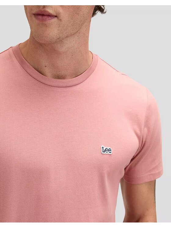 Lee Lee T-Shirt SS PATCH LOGO TEE Pomarańczowy Regular Fit