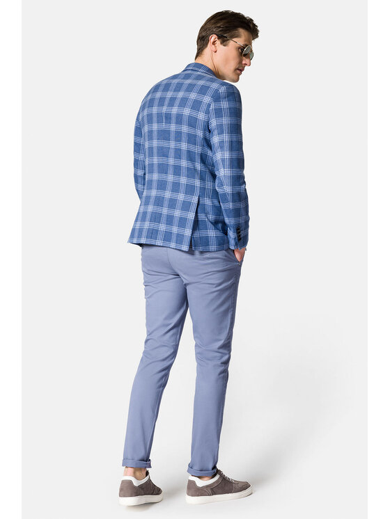 Lancerto Lancerto Marynarka Estepona MA131123000008 Niebieski Slim Fit