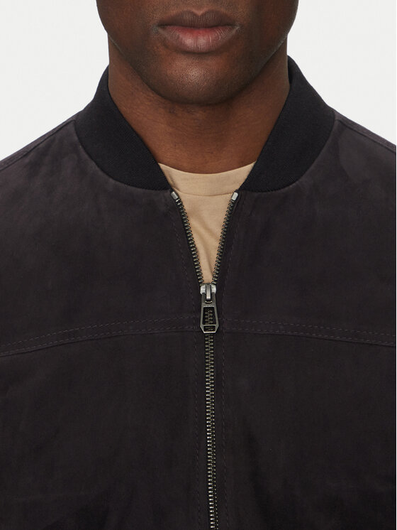 JOOP! JOOP! Lederjacke 17 Pios 80000774 Dunkelblau Regular Fit