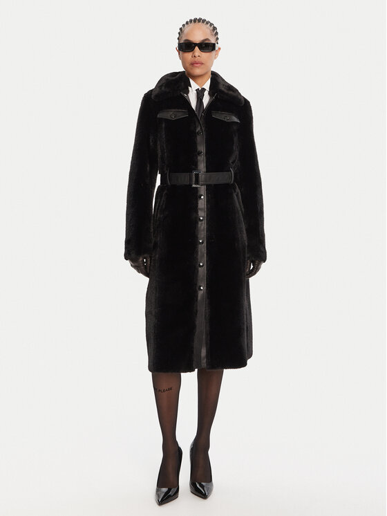 Patrizia Pepe Patrizia Pepe Szőrme 8O0203 E073 Fekete Regular Fit