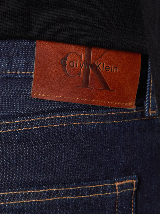 Calvin Klein Calvin Klein Jeansy 90's LV04RD713G Granatowy Straight Fit