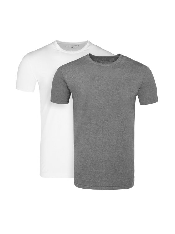 Volcano Volcano Komplet 2 t-shirtów T-CLONE Biały Slim Fit