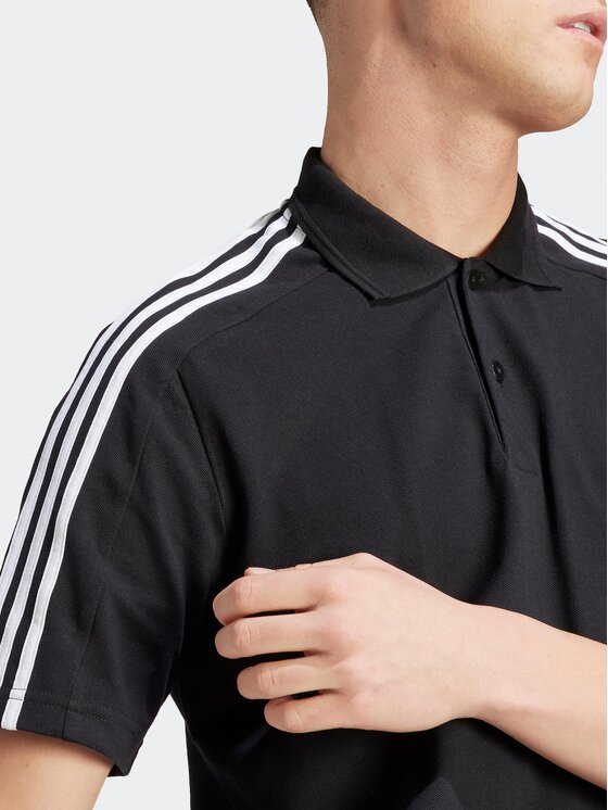 adidas adidas Polo Essentials Piqué Embroidered Small Logo 3-Stripes Polo Shirt IC9310 Nero Regular Fit