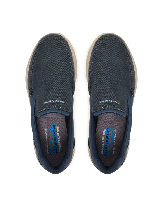 Skechers Skechers Félcipő Relaxed Fit: Hasting - Fielden 205066/NVY Sötétkék