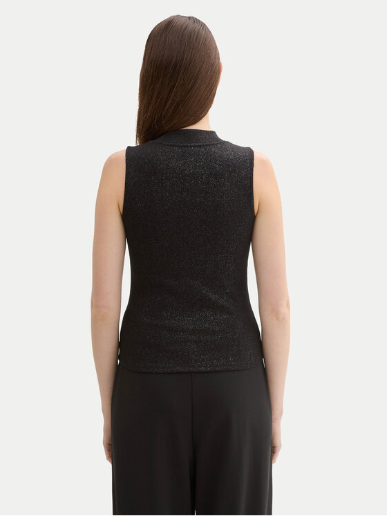 Tom Tailor Denim Tom Tailor Denim Bluse 1043934 Schwarz Slim Fit