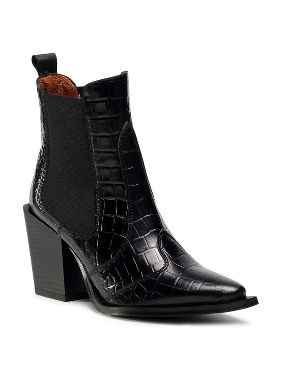 Solo Femme Solo Femme Polokozačky 91608-13-L49/000-13-00 Černá