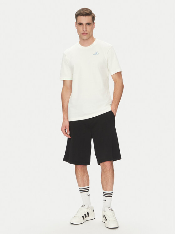 adidas adidas Marškinėliai Earth Day Graphic JI6756 Balta Regular Fit