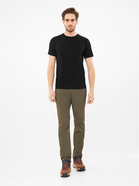 Viking Viking T-Shirt Lenta Bamboo Light Man Czarny Regular Fit