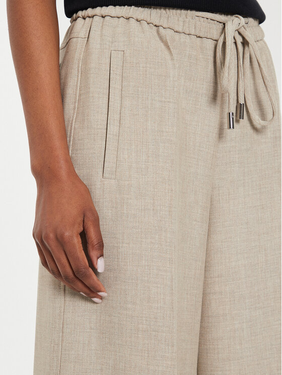 BOSS Boss Штани з тканини Tamaya 50518871 Бежевий Oversize