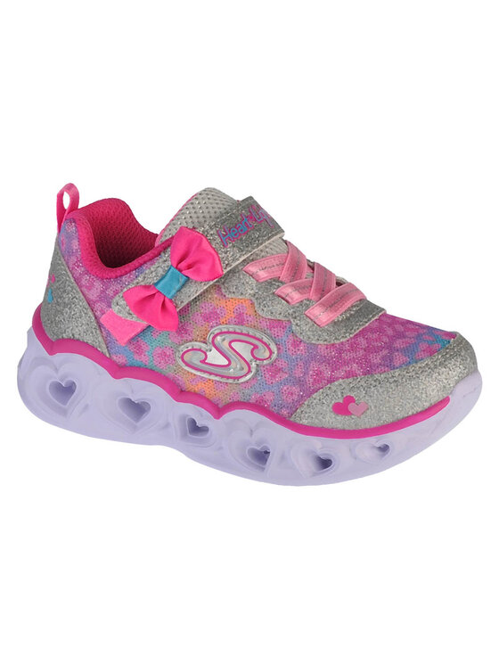 Skechers Skechers Sneakersy Skechers Heart Lights Untamed Hearts Strieborná