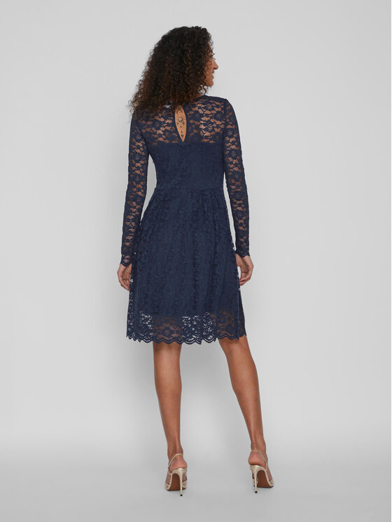 Vila Vila Coctailkleid Kalila 14078211 Dunkelblau Regular Fit