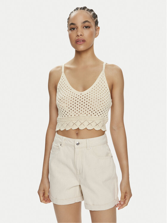 Vero Moda Vero Moda топ Kailey 10300201 Бежов Slim Fit