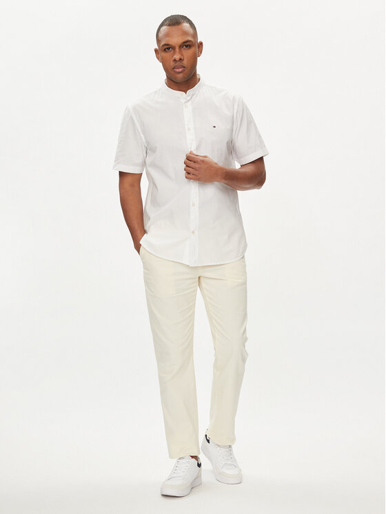 Tommy Hilfiger Hemd Mao MW0MW35275 Weiß Regular Fit | Modivo.de 
